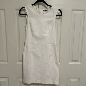 Theory white sheath dress, size 4, classic style